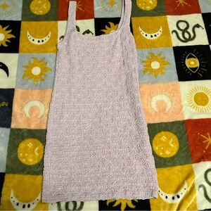 Elodie Textured Lavender Sleeveless Bodycon Dress